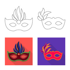 Naklejka premium Isolated object of luxury and celebration logo. Set of luxury and hide vector icon for stock.