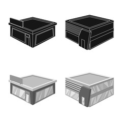 Vector illustration of and urban logo. Set of and house stock vector illustration.