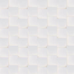3D pattern made of white and beige geometric shapes, creative background or wallpaper surface made of light and shadow. Futuristic seamless decorative abstract texture design, simple graphic elements