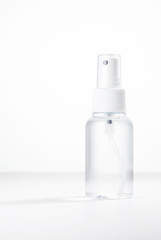 Spray on white background.