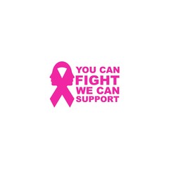 Fototapeta premium support breast cancer awareness design