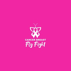 fly fight breast cancer awareness design