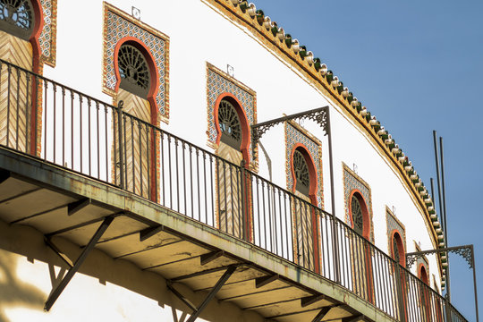 Balcony of the bullring, southwest of Spain