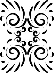 Vintage baroque ornament  vector pattern for greeting cards and wedding invitations