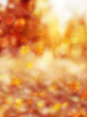 abstract background autumn yellow red blurred landscape