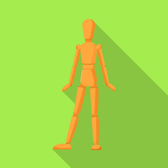 Vector design of dummy and male logo. Web element of dummy and tailor stock vector illustration.