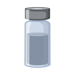 Isolated object of vial and bottle icon. Graphic of vial and inoculation stock symbol for web.