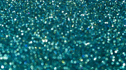 Blue glitter close-up background