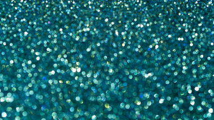 Fototapeta premium Blue glitter close-up background