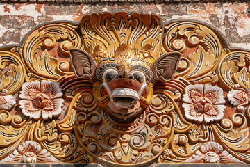 details of the Hindu 'Pura Segara' temple at Lembongan, Bali, IDN