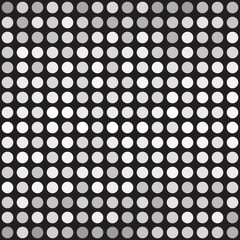 Gray polka dot pattern. Seamless vector background