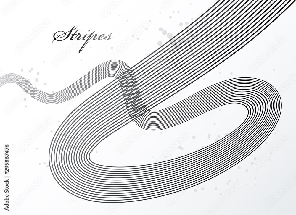 Poster elegant grey lines vector dimensional abstract background, 3d dynamic curve stripes in motion beauti