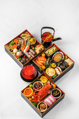 Obraz na płótnie Canvas 一般的なおせち料理 General Japanese New Year dishes(osechi)
