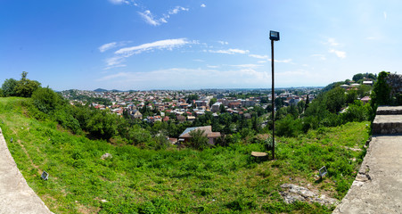 Fototapeta premium City Landscape, View From Above. 