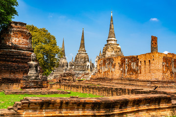 Fototapeta premium Wat Phra Si Sanphet in the Ayutthaya Historical Park