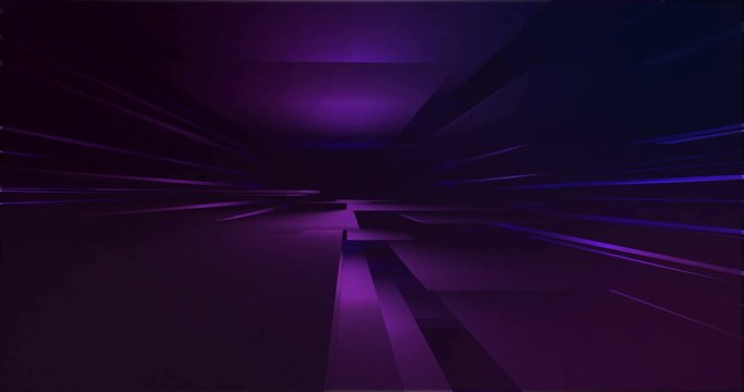 Sci fi backdrop with flat elements as slabs that move in space like an futuristic architecture. Rainbow bright polygonal elements free in space. three-dimensional colored lines with holographic effect