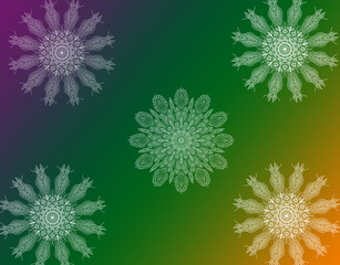 abstract floral background with flowers