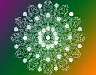 abstract floral background with flowers