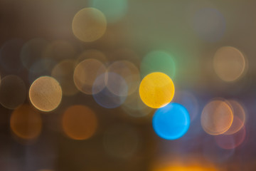 Night Buildings Out Of Focus