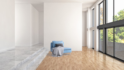 large luxury modern bright interiors room illustration 3D rendering