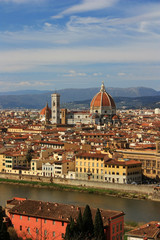 View of the city of Florence, Italy