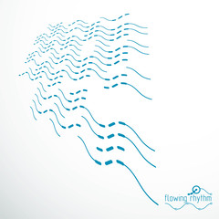 Abstract lines background, engineering technology vector wallpaper. Art graphic illustration.