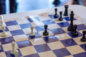 Pawns on a Practice Chess Board