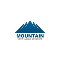 Mountain logo design vector template
