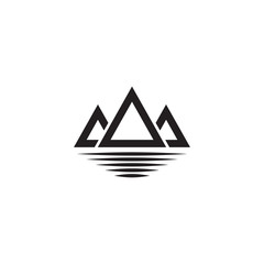 Mountain logo design vector template