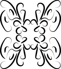 Vintage baroque ornament  vector pattern for greeting cards and wedding invitations