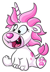 Einhorn Sternzeichen Löwe - Vektor-Illustration