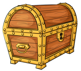 Niedliche Schatztruhe - Vektor-Illustration