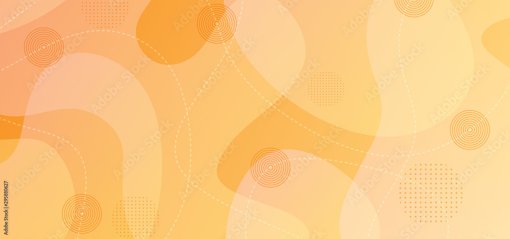 Poster geometric abstract modern background with dynamic fluid and lines
