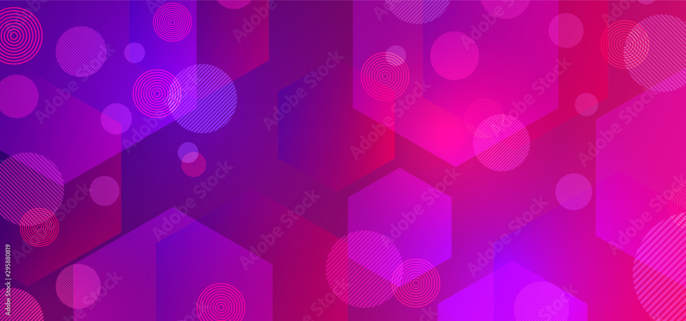 Poster modern circle abstract background with futuristic trendy gradient