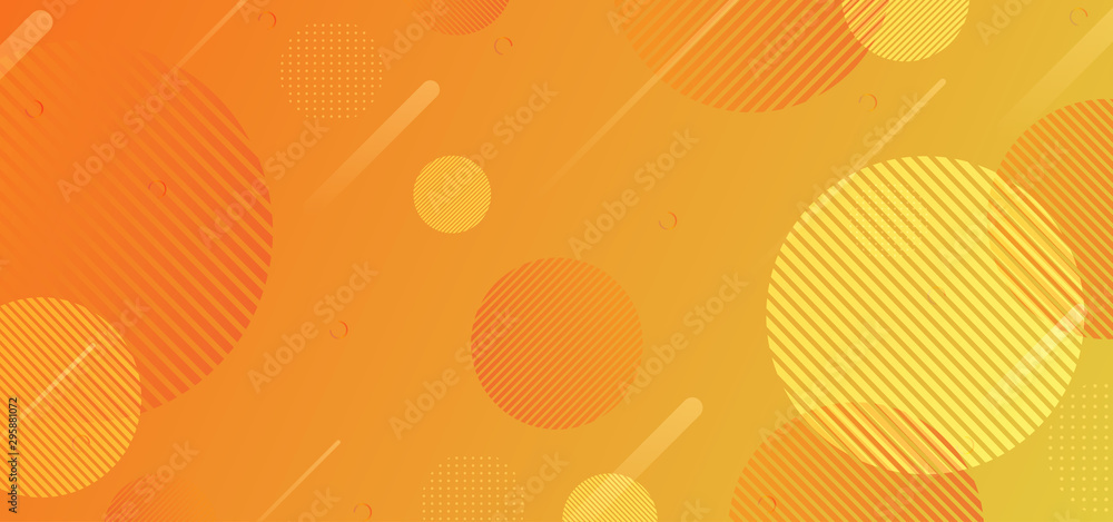 Poster gradient geometric shape background with dynamic circle abstract