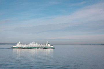 Fototapeta na wymiar ferry in the puget sound