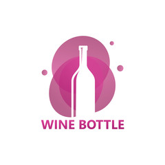 Wine Bottle Logo Template Design