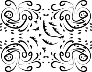 Vintage baroque ornament  vector pattern for greeting cards and wedding invitations