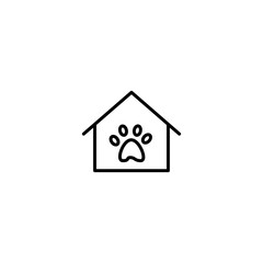 Obraz na płótnie Canvas pet home icon vector illustration