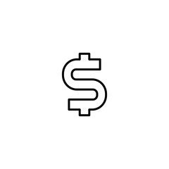 dollar sign icon vector illustration