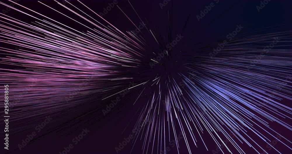 Poster abstract lines moving in a dark purple environment. abstract background for science fiction videos, 