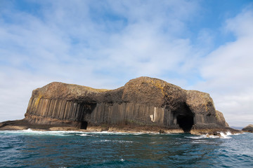 staffa island near mull in scotland