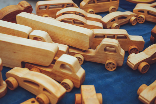 Creative eco wooden toys for baby und kids made of organic wood. Childrens Educational Eco-friendly wooden toys shop, store