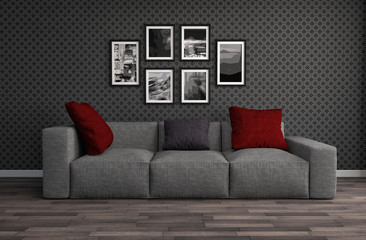 Living Room and Couch Wallpaper