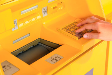 front of Automatic Teller Machin