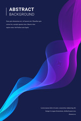 Vertical futuristic pink and blue abstract background