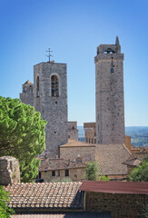 Fototapeta na wymiar Panorama of San Gimignano, Tuscany Italy