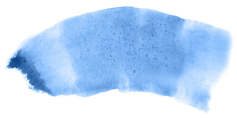 Abstract watercolor background hand-drawn on paper. Volumetric smoke elements. Blue color. For design, web, card, text, decoration, surfaces.