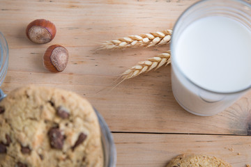 Cookies et verre de lait - Milk