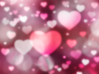 love abstract background shiny hearts colorful blurs